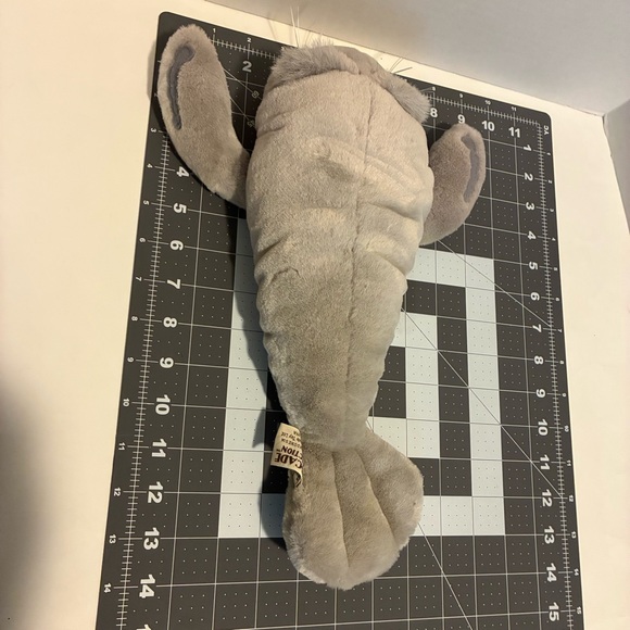 Cascade Collection Plush Manatee Stuffed Animal Gray 14” Vintage - Picture 7 of 7